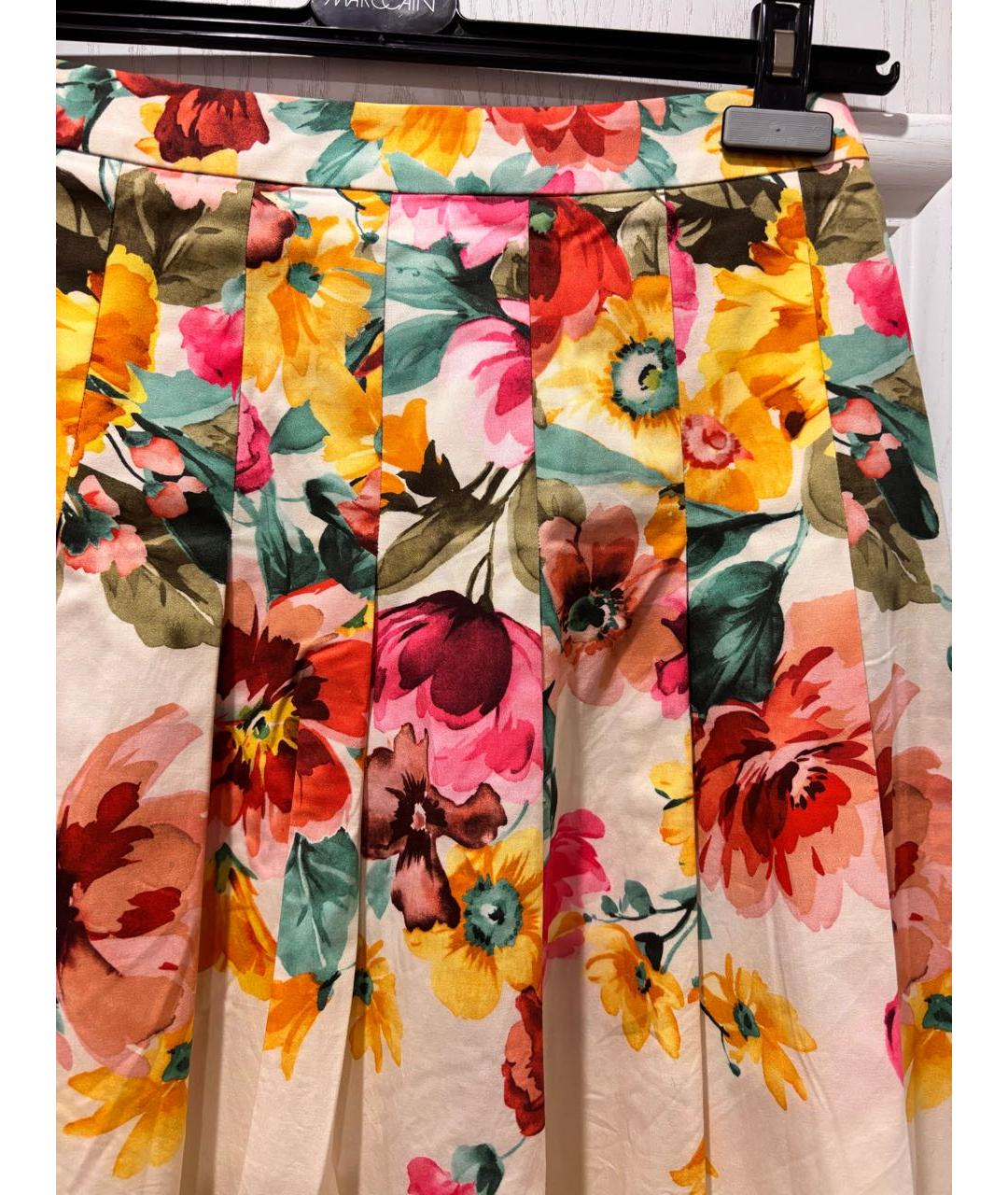 WEEKEND MAX MARA Мульти хлопковая юбка миди, фото 3