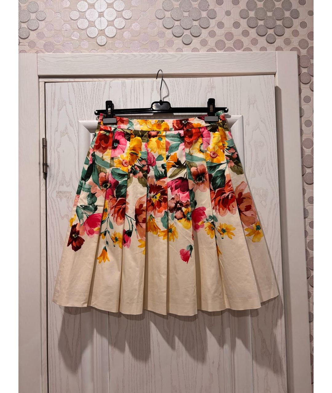 WEEKEND MAX MARA Мульти хлопковая юбка миди, фото 6