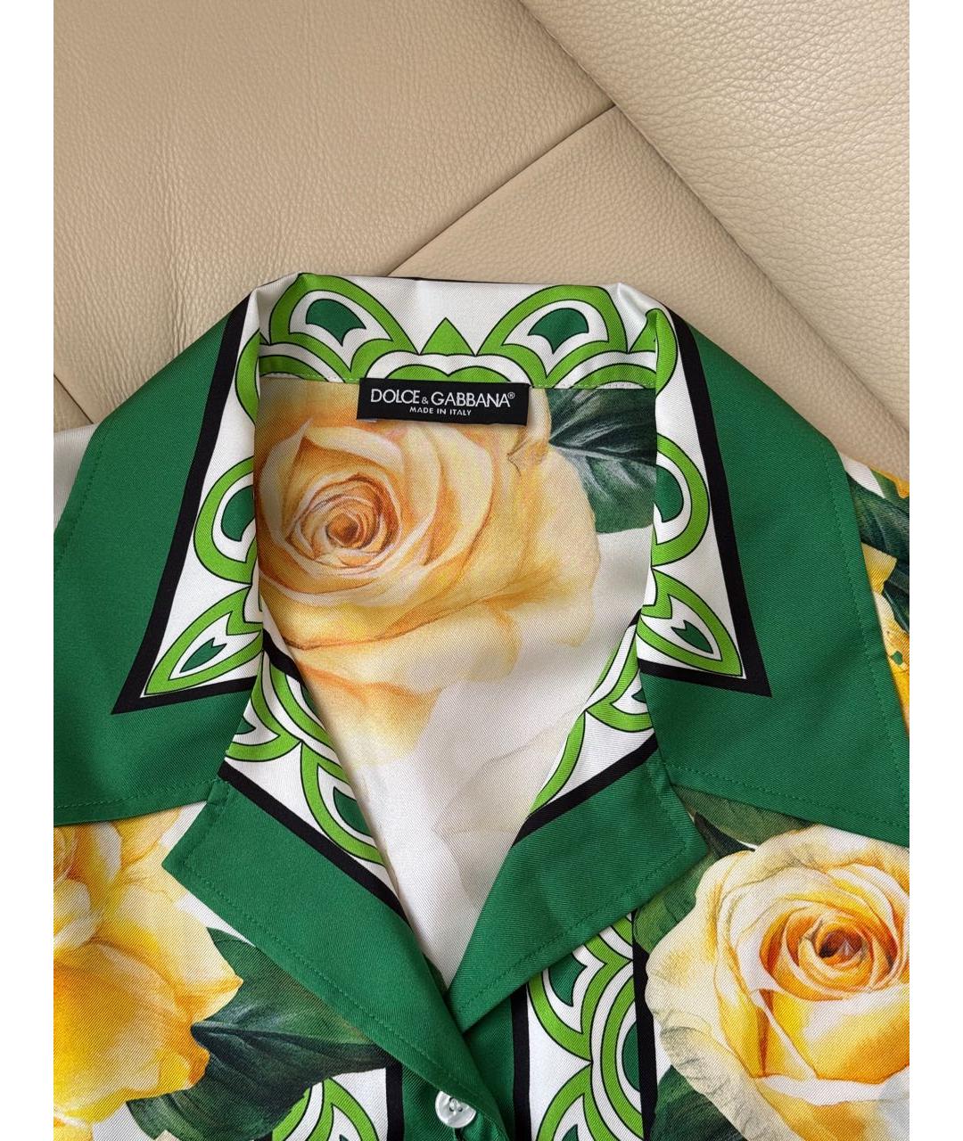 DOLCE&GABBANA Мульти шелковая блузы, фото 3