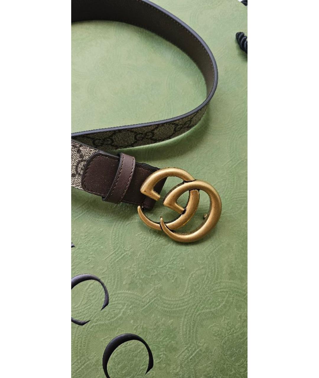 GUCCI Коричневый кожаный ремень, фото 2