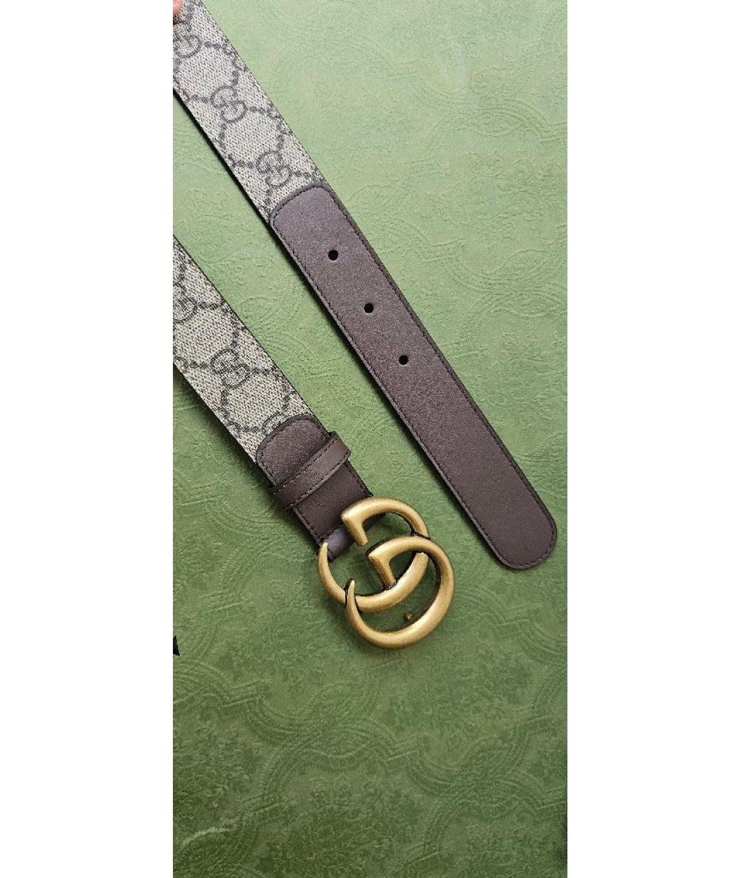 GUCCI Коричневый кожаный ремень, фото 4