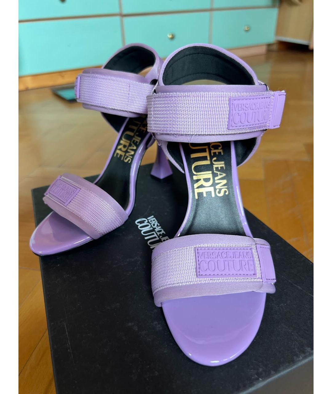 VERSACE JEANS COUTURE Текстильные босоножки, фото 8