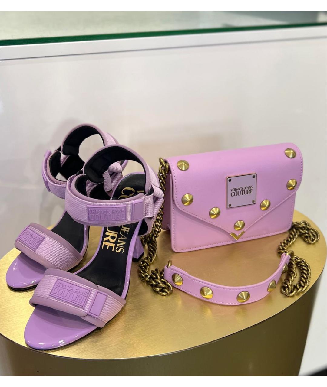 VERSACE JEANS COUTURE Текстильные босоножки, фото 7