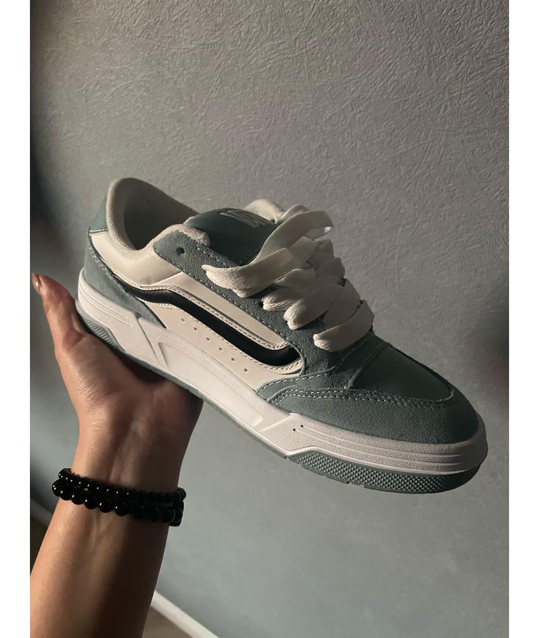 VANS Голубые кожаные кроссовки, фото 2