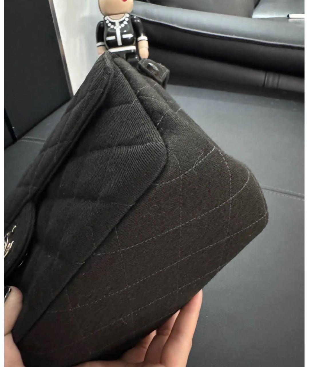 CHANEL Черная сумка через плечо, фото 4