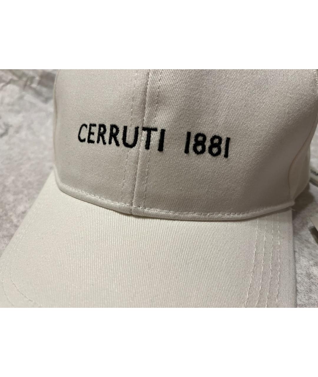 CERRUTI 1881 Белая хлопковая кепка/бейсболка, фото 3