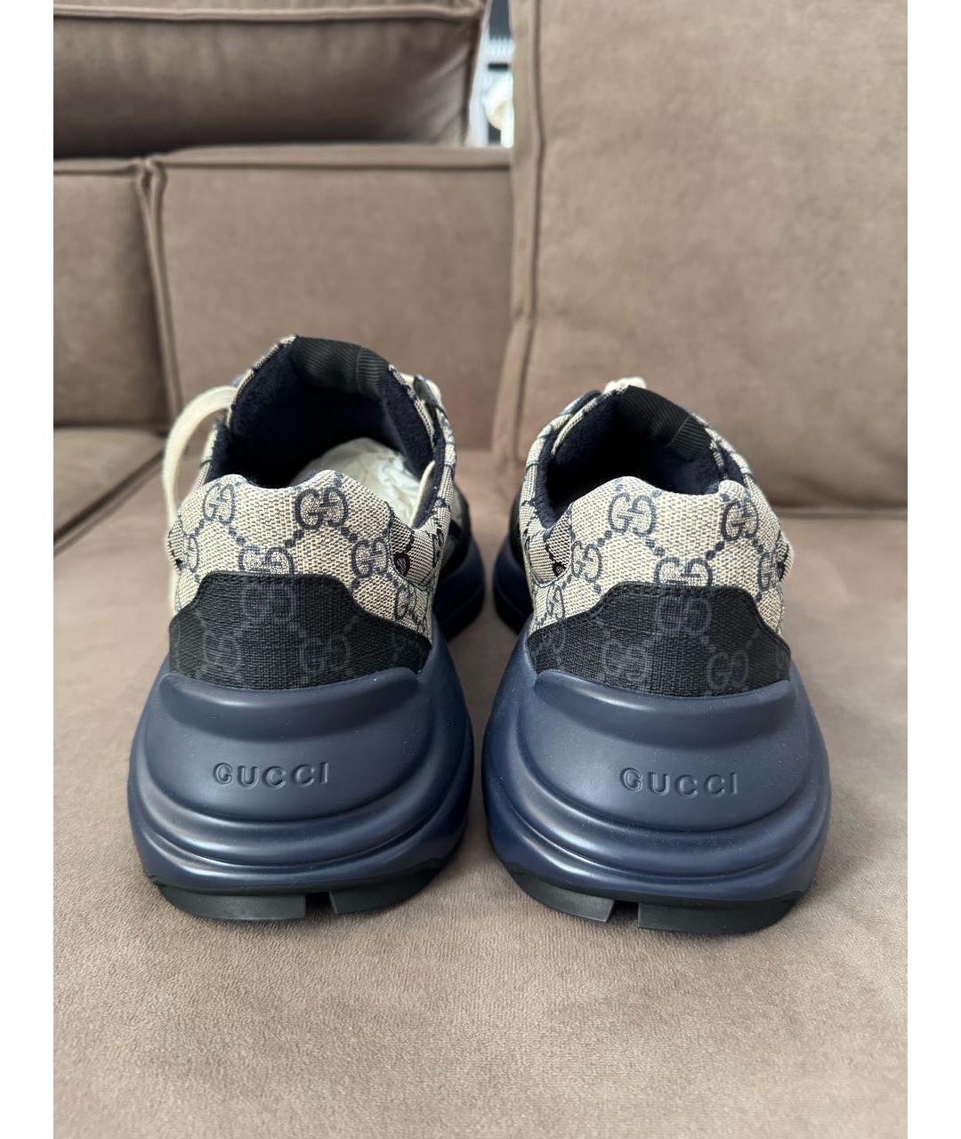 GUCCI Мульти низкие кроссовки / кеды, фото 4