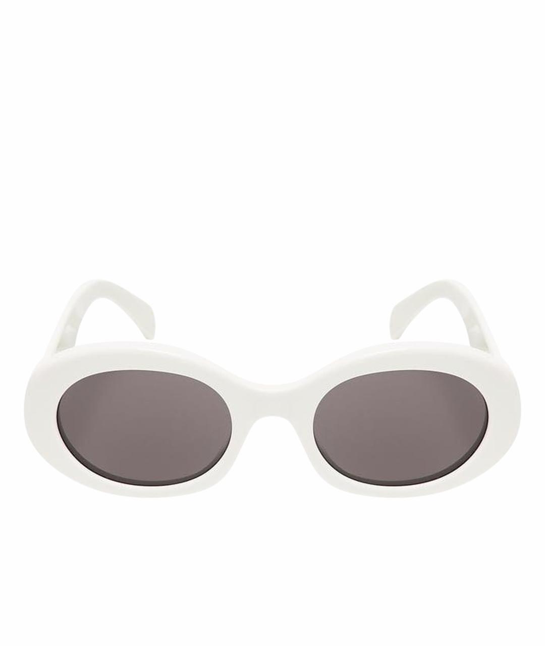 CELINE Белые пластиковые солнцезащитные очки, фото 1