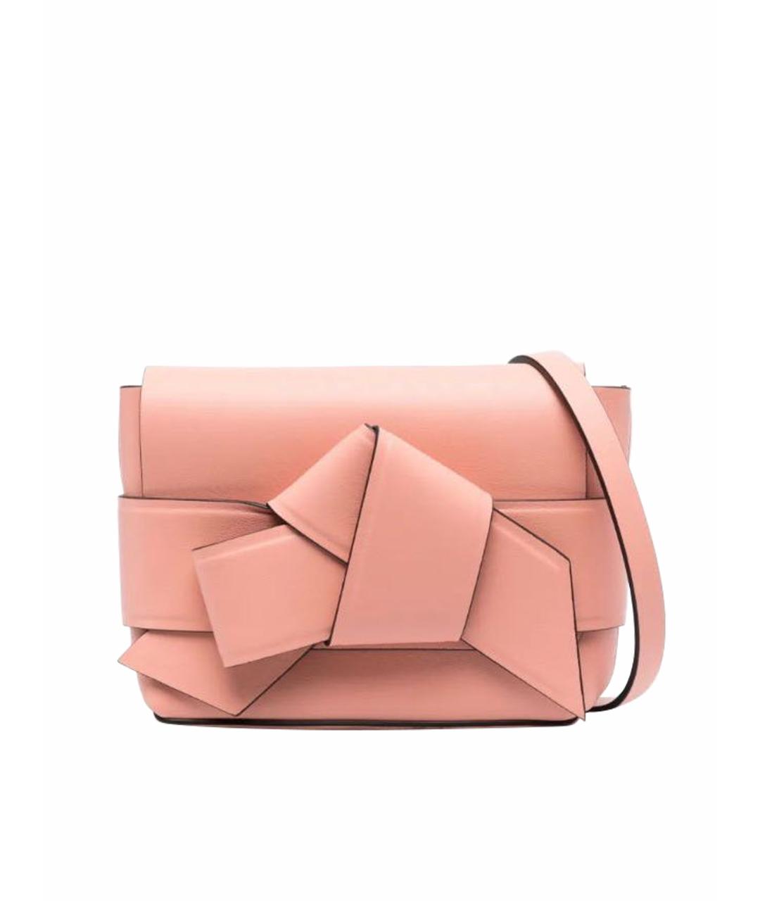 ACNE STUDIOS Коралловая кожаная сумка через плечо, фото 1