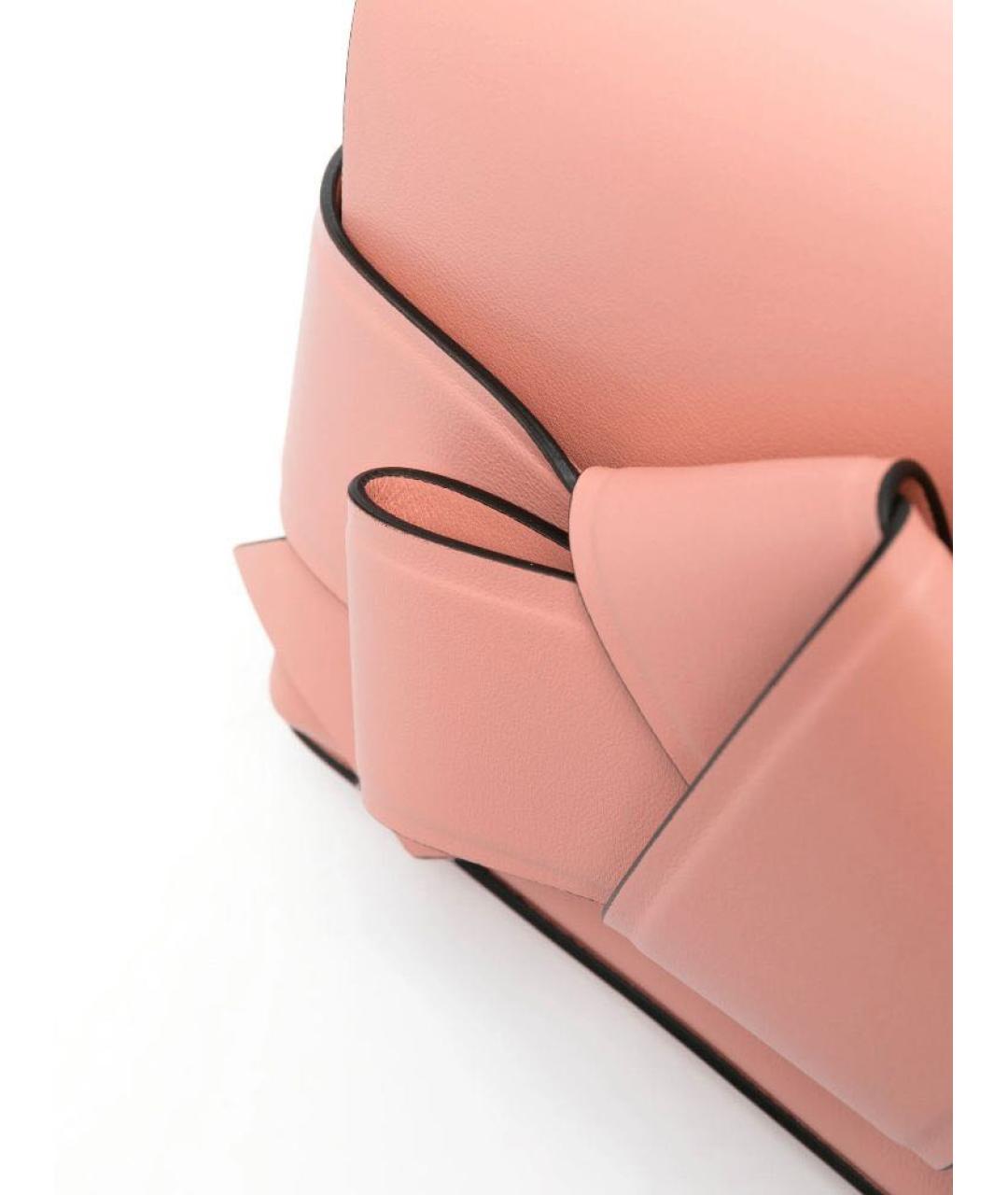 ACNE STUDIOS Коралловая кожаная сумка через плечо, фото 7