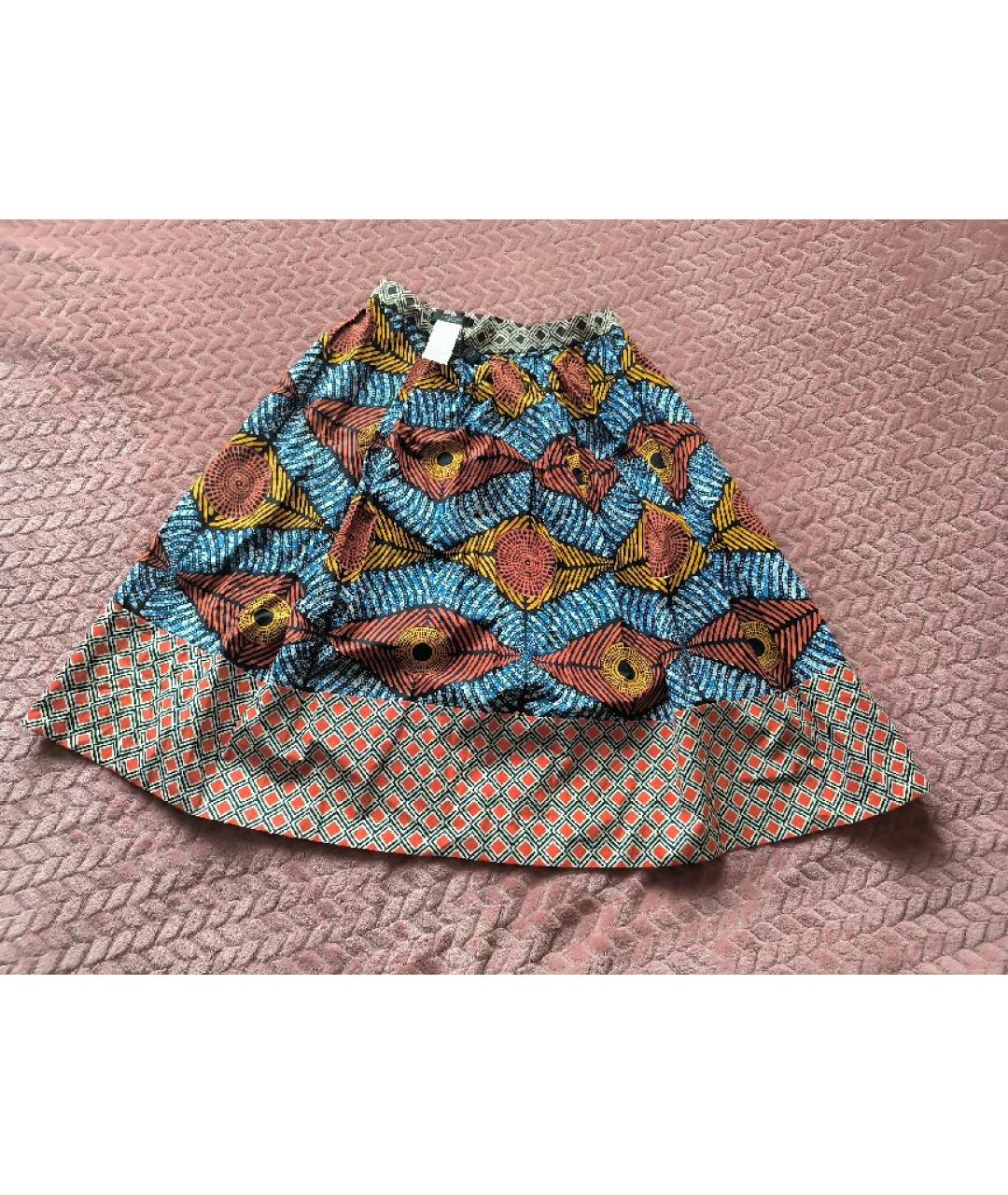 WEEKEND MAX MARA Мульти хлопковая юбка миди, фото 3
