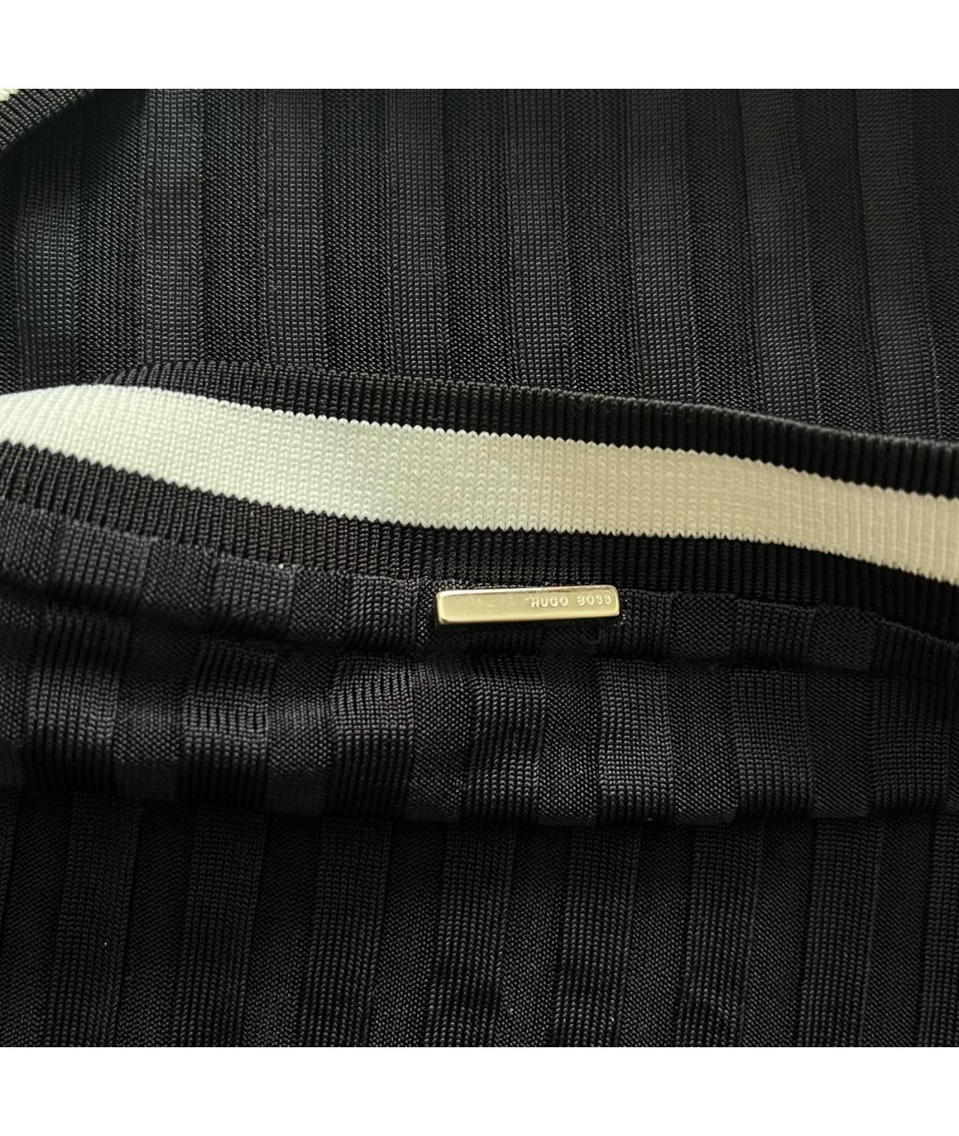 HUGO BOSS Черная вискозная футболка, фото 3