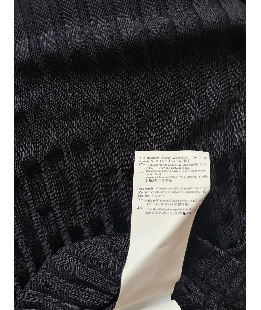 HUGO BOSS Черная вискозная футболка, фото 5