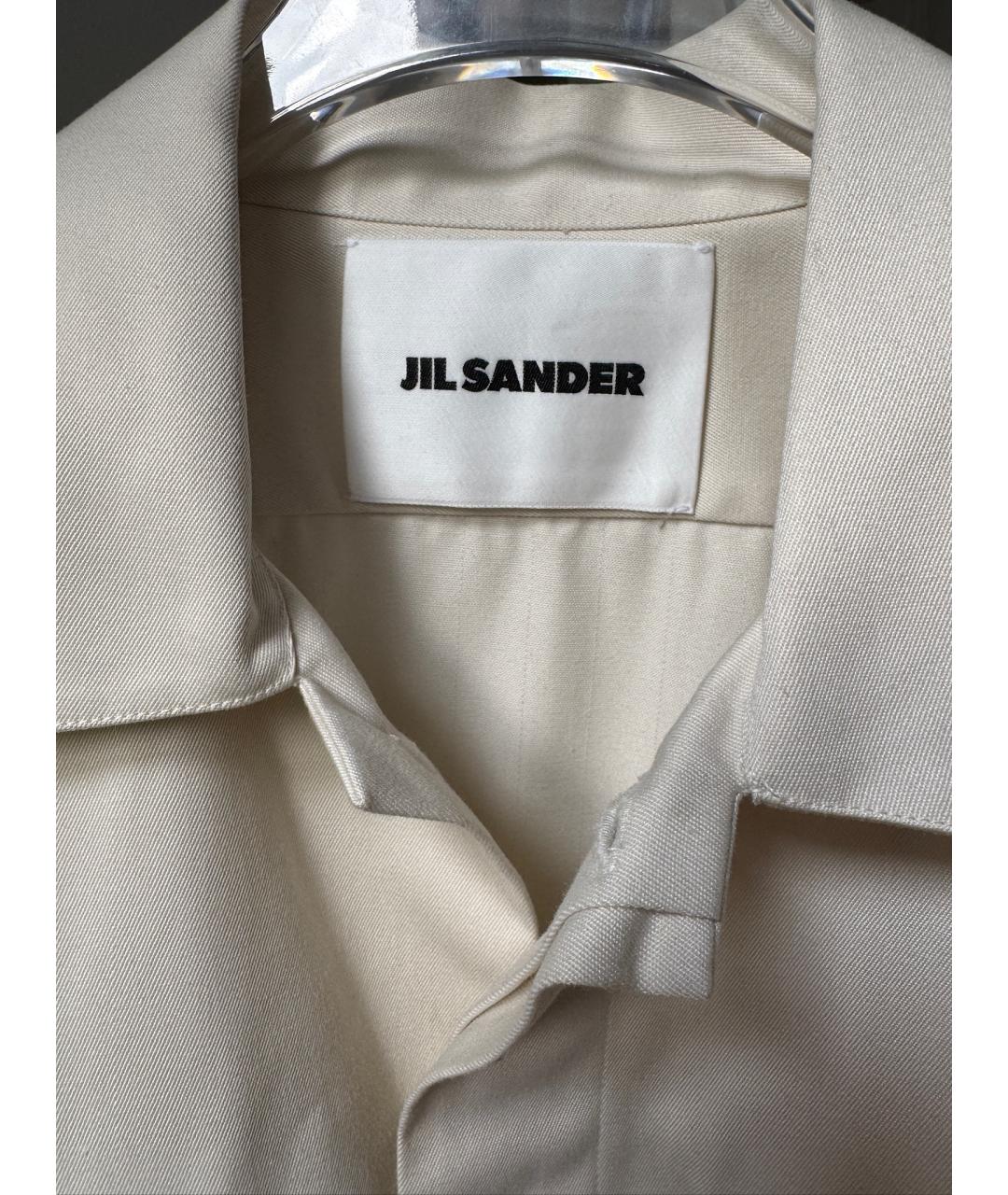 JIL SANDER Белый полиэстеровый жакет/пиджак, фото 6
