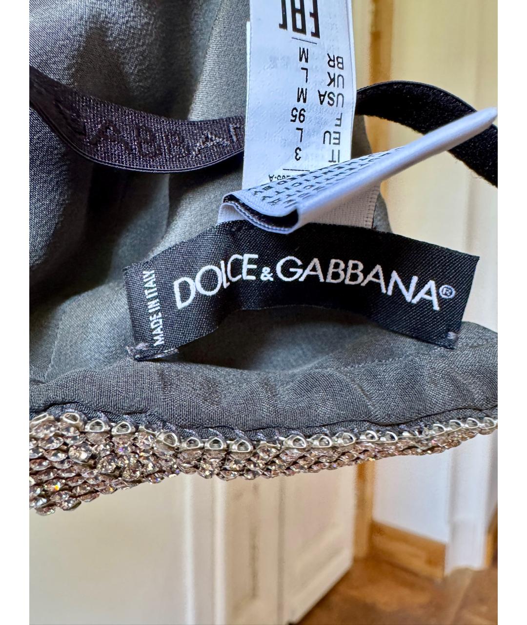 DOLCE&GABBANA Серебрянный бюстгалтеры, фото 6
