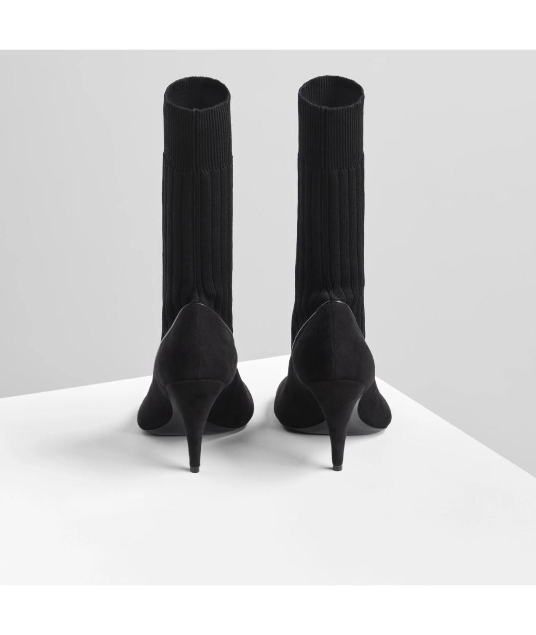 PHOEBE PHILO Черные замшевые ботильоны, фото 2