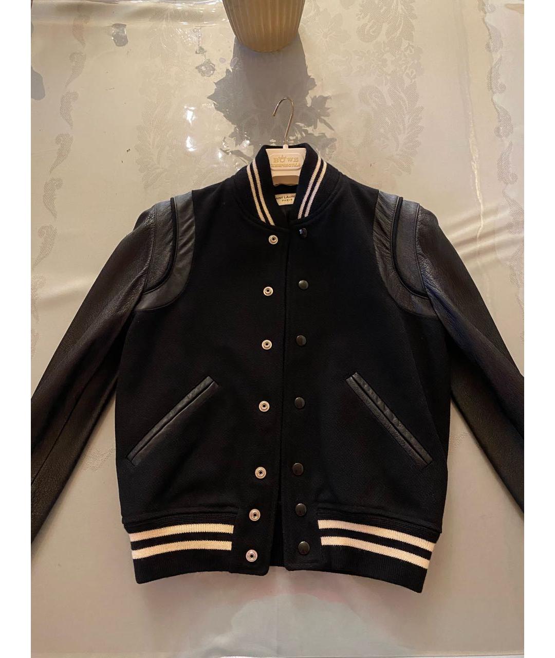 SAINT LAURENT Черная кожаная куртка, фото 5