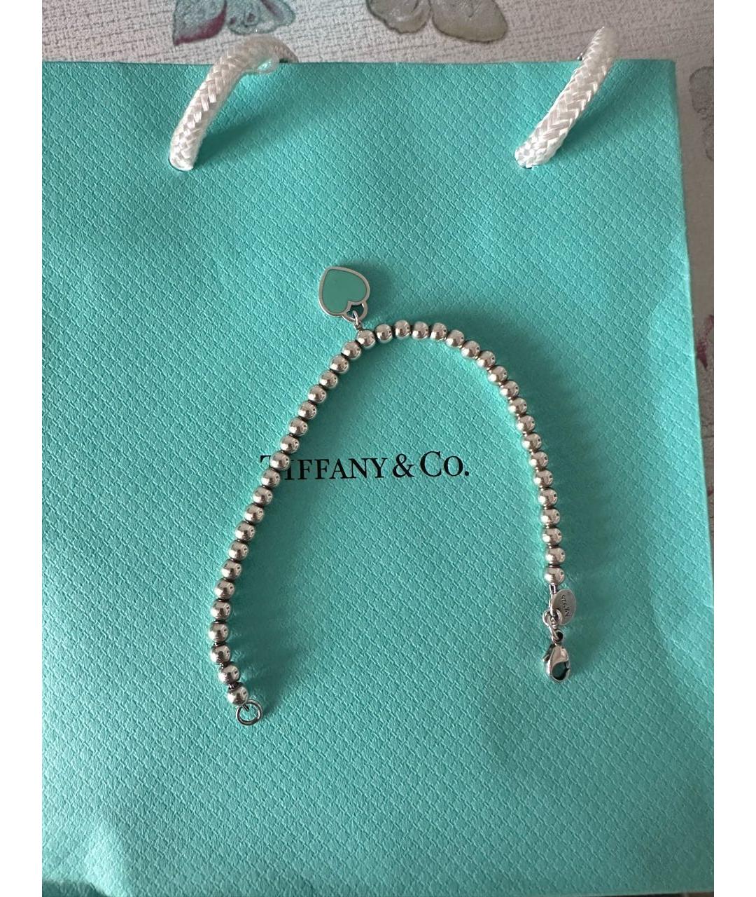 TIFFANY&CO Серебрянный серебряный браслет, фото 2