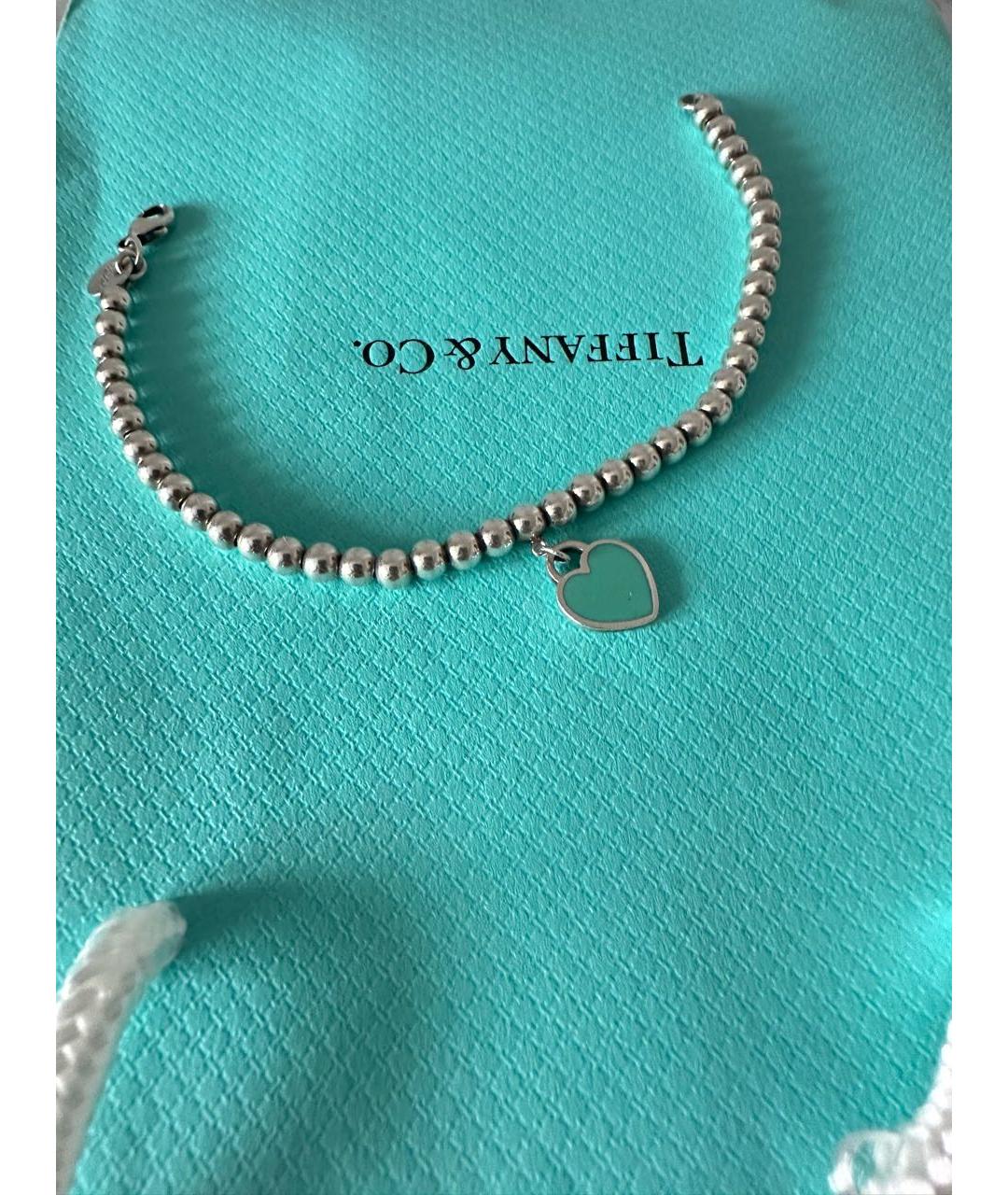 TIFFANY&CO Серебрянный серебряный браслет, фото 4