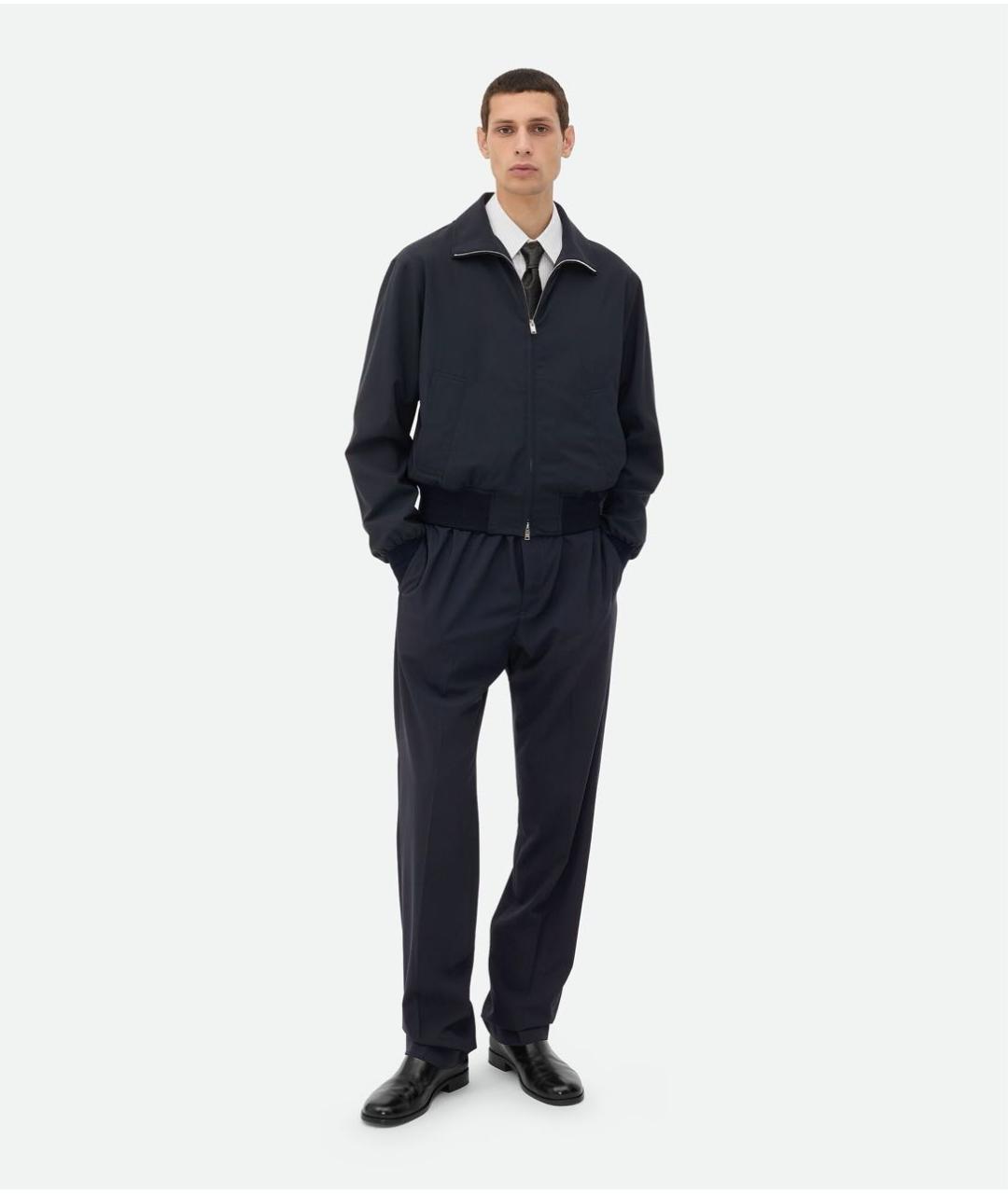 BOTTEGA VENETA Темно-синяя шерстяная куртка, фото 5