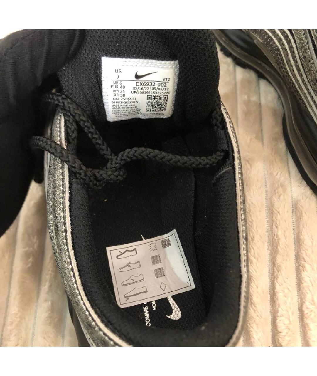 NIKE Черные кожаные кроссовки, фото 6