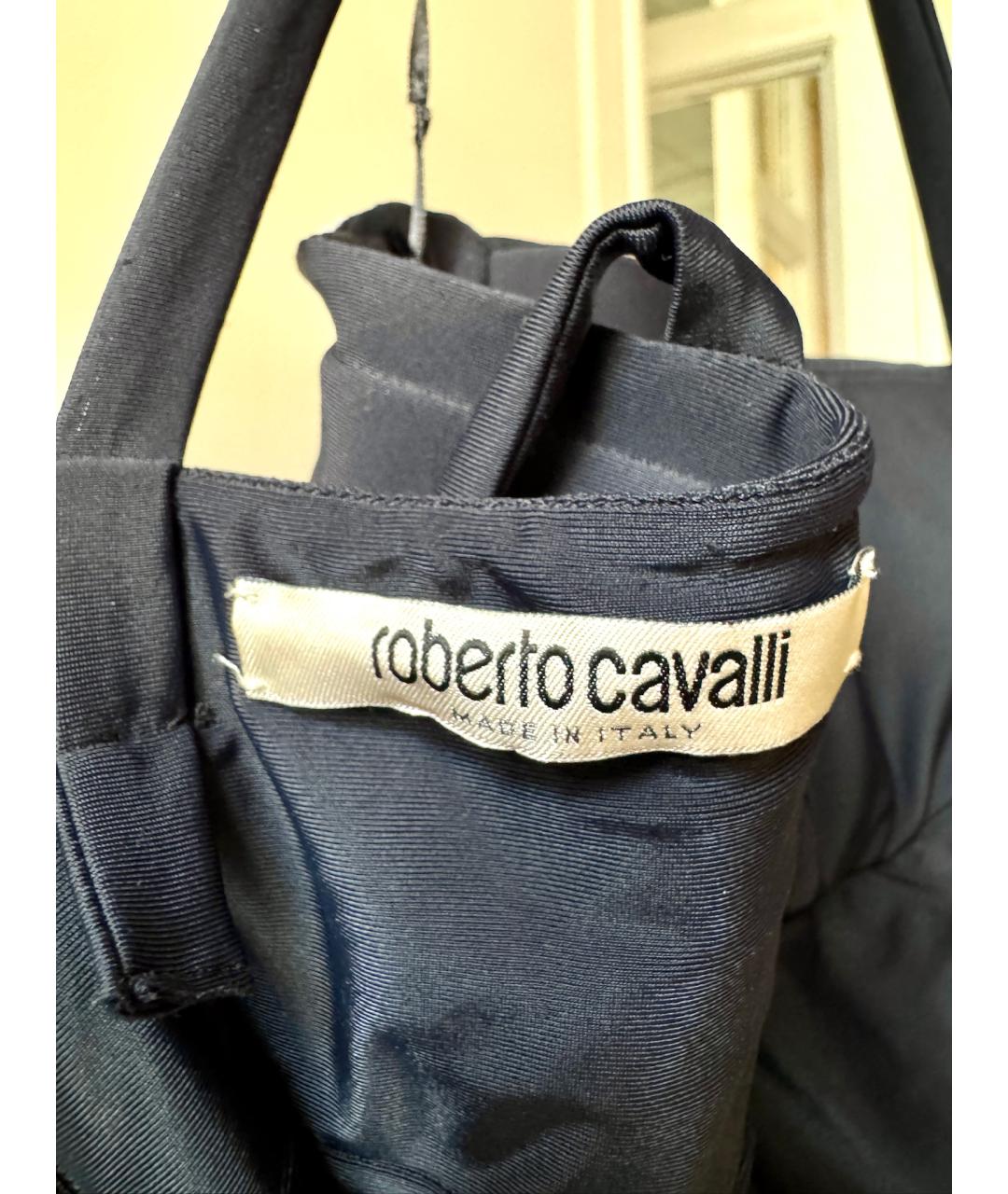 ROBERTO CAVALLI Бежевое полиамидовое вечернее платье, фото 6