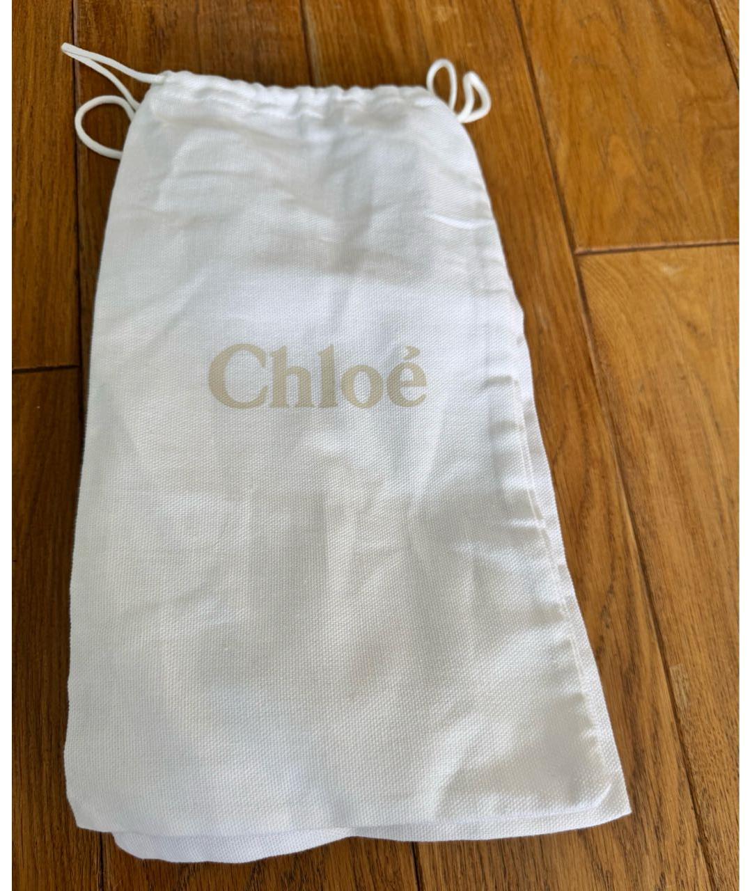 CHLOE Бежевые балетки из лакированной кожи, фото 6