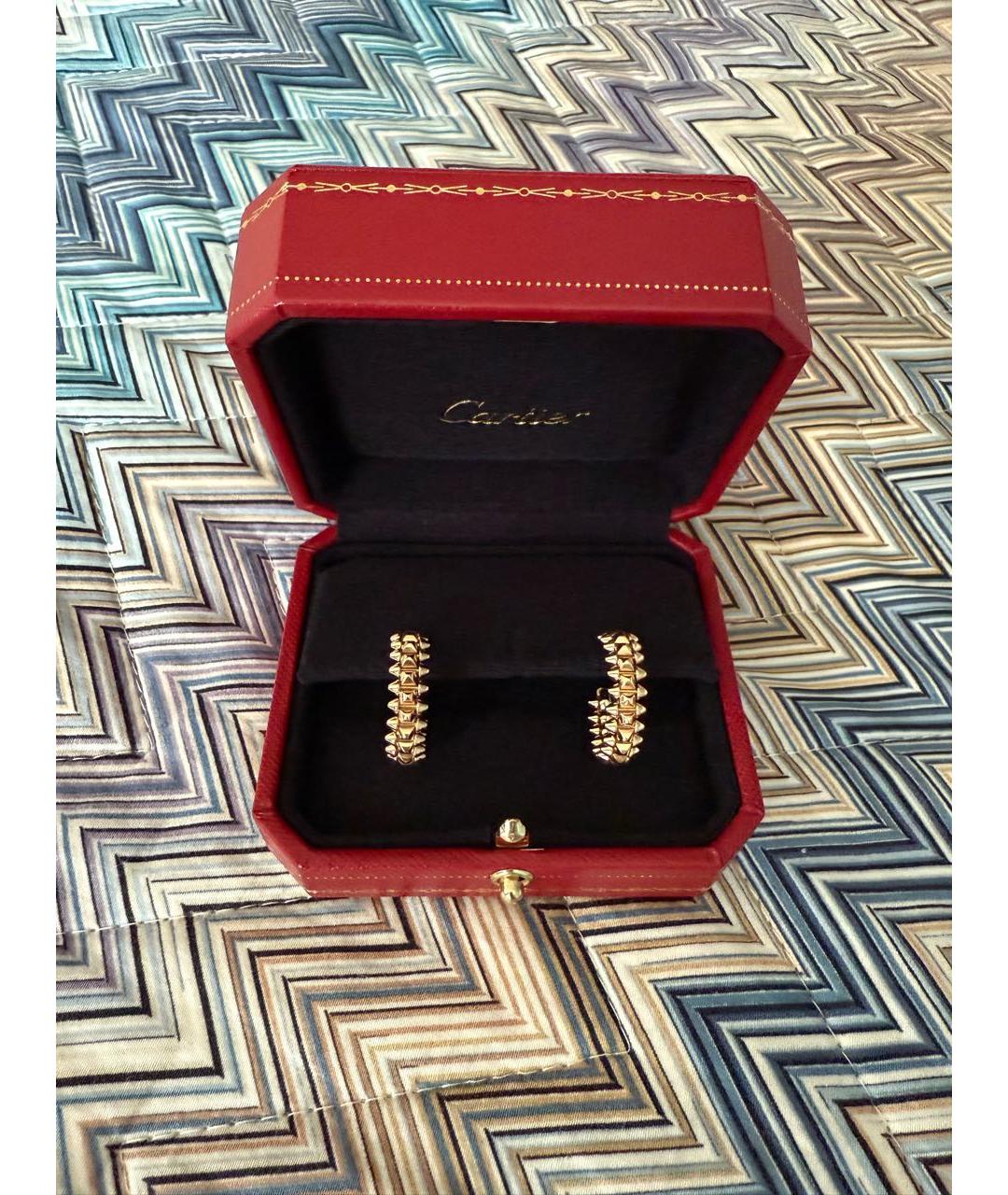 CARTIER Золотые серьги из розового золота, фото 2
