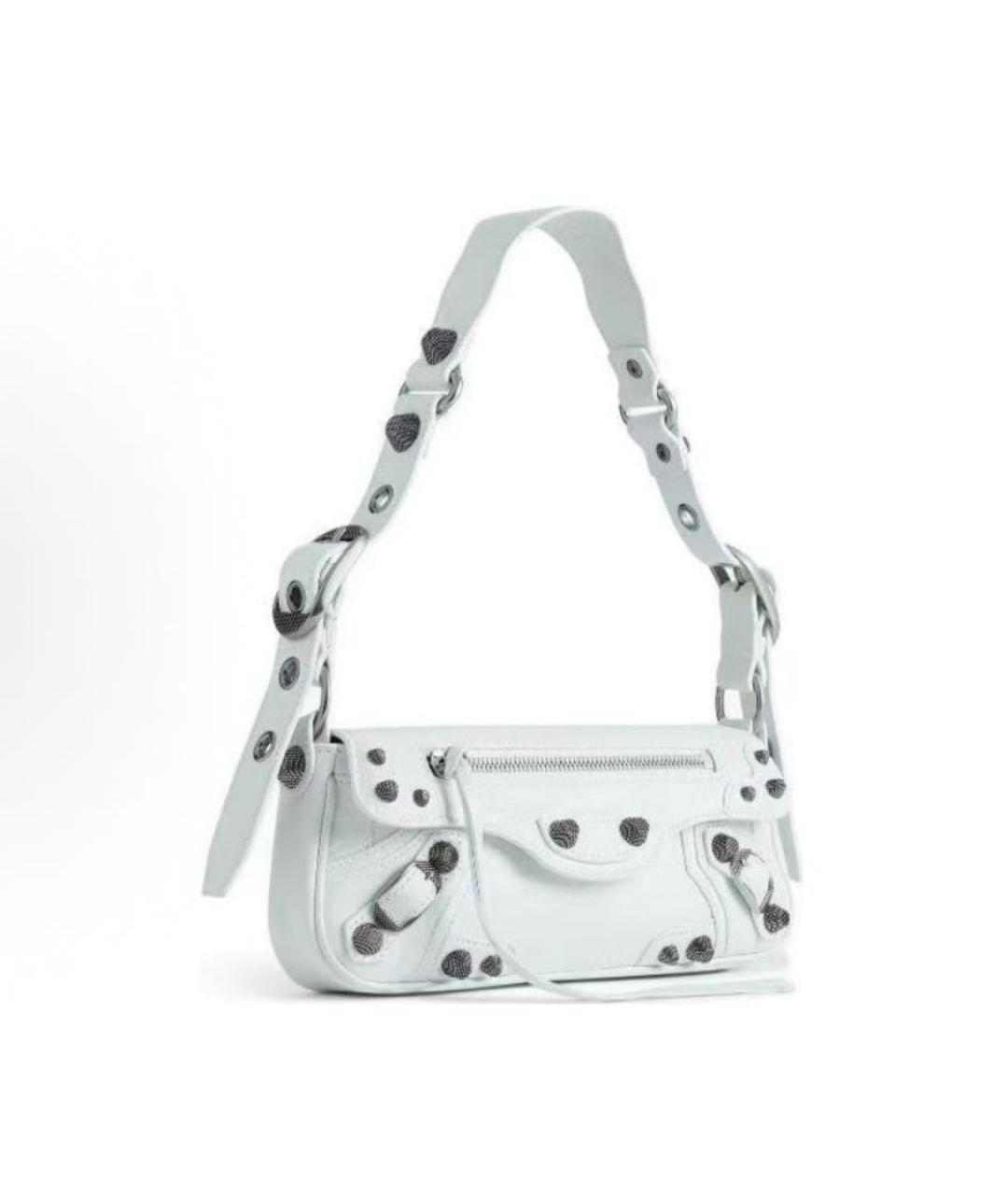 BALENCIAGA Голубая кожаная сумка через плечо, фото 2