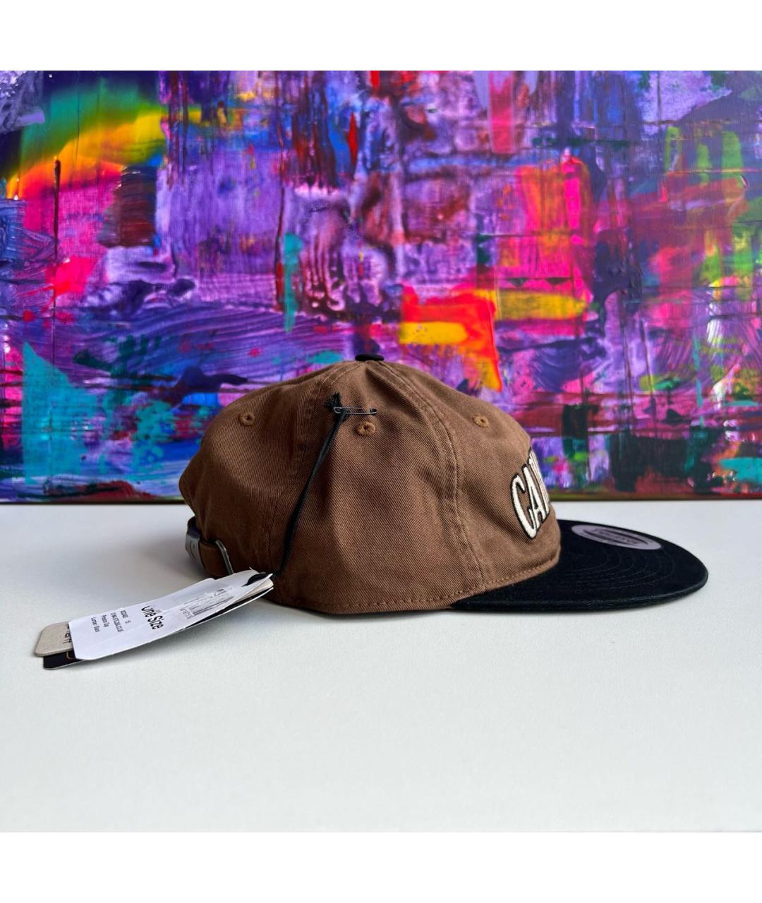 CARHARTT WIP Коричневая хлопковая кепка/бейсболка, фото 3