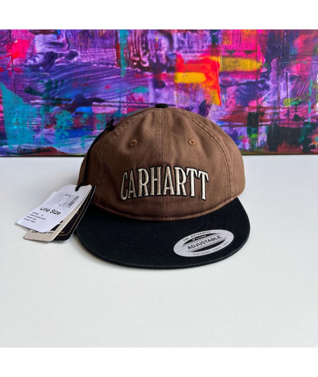 CARHARTT WIP Коричневая хлопковая кепка/бейсболка, фото 2