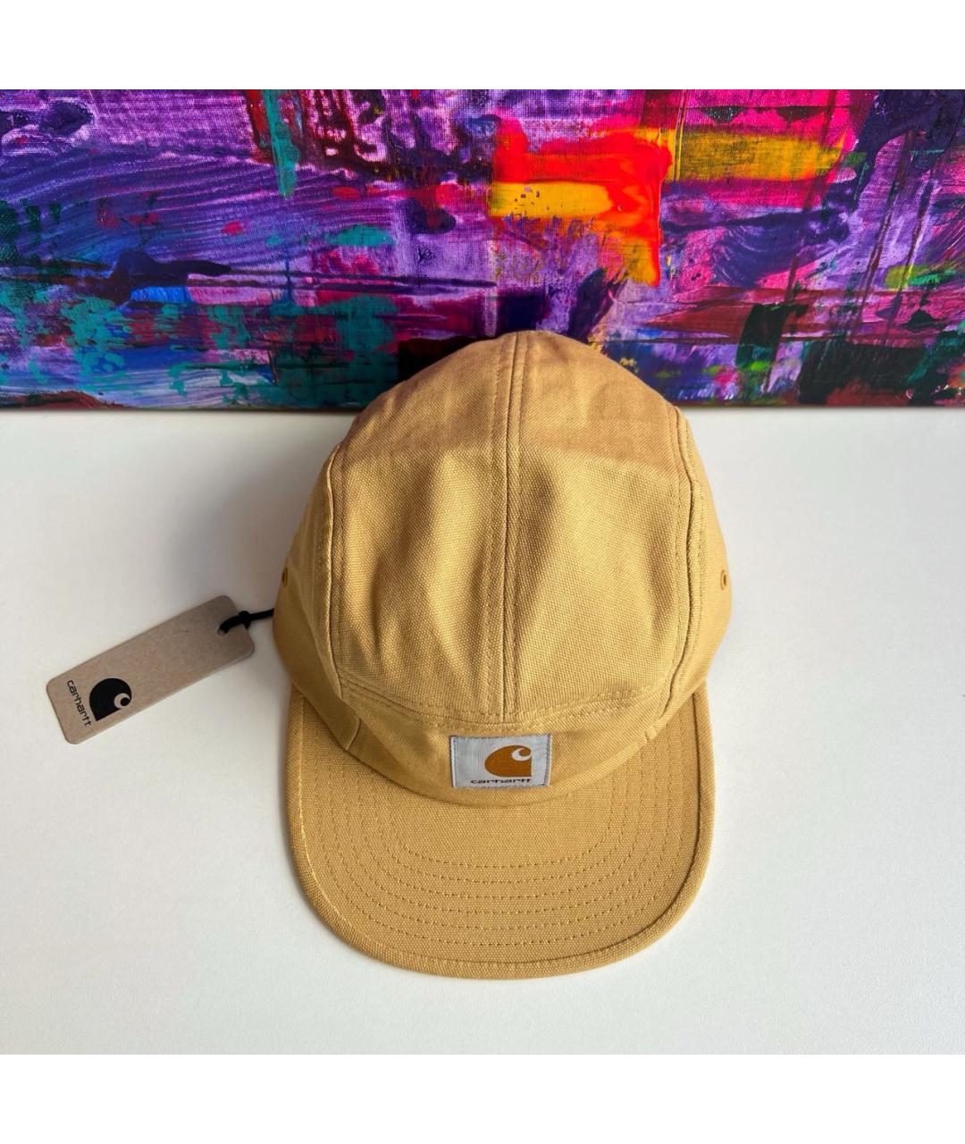 CARHARTT WIP Коричневая хлопковая кепка/бейсболка, фото 2