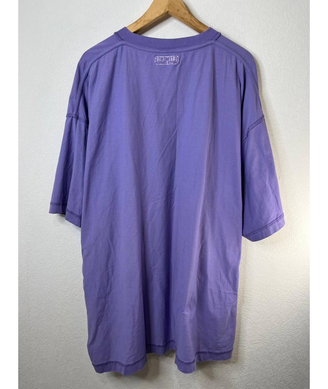 VETEMENTS Фиолетовая хлопковая футболка, фото 5