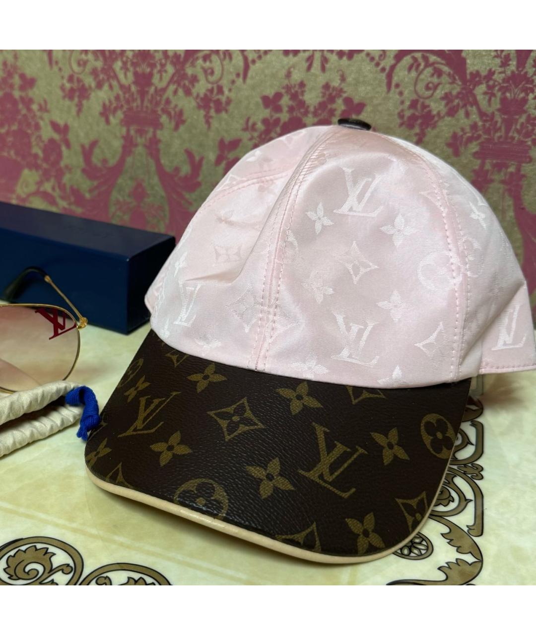 LOUIS VUITTON Розовая кепка, фото 3