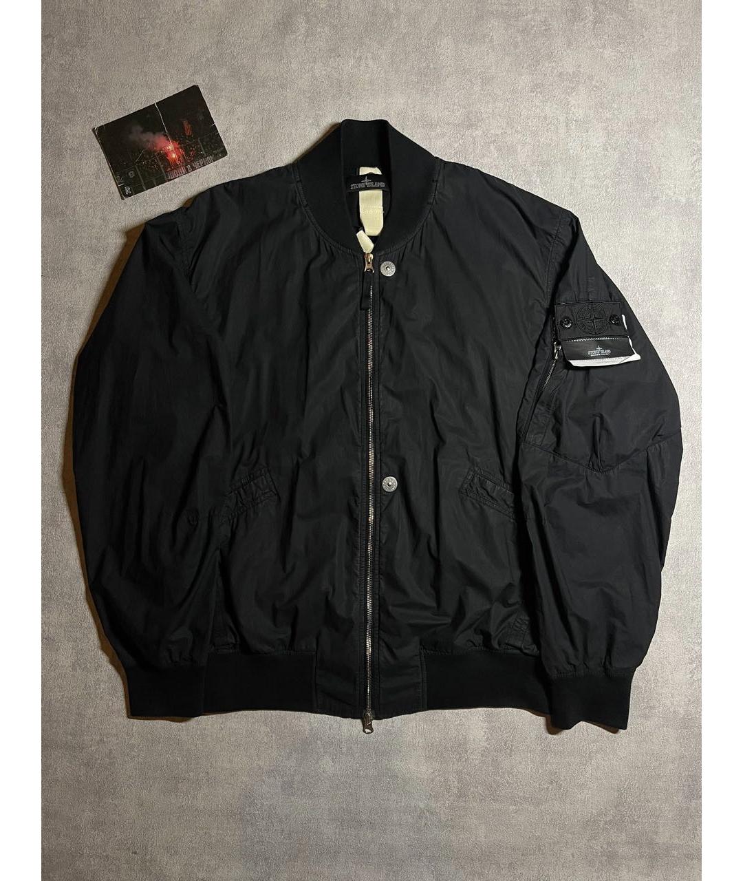 STONE ISLAND SHADOW PROJECT Черная полиуретановая куртка, фото 2