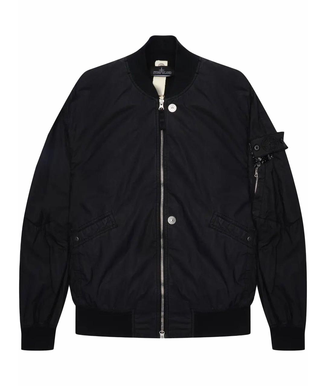 STONE ISLAND SHADOW PROJECT Черная полиуретановая куртка, фото 1