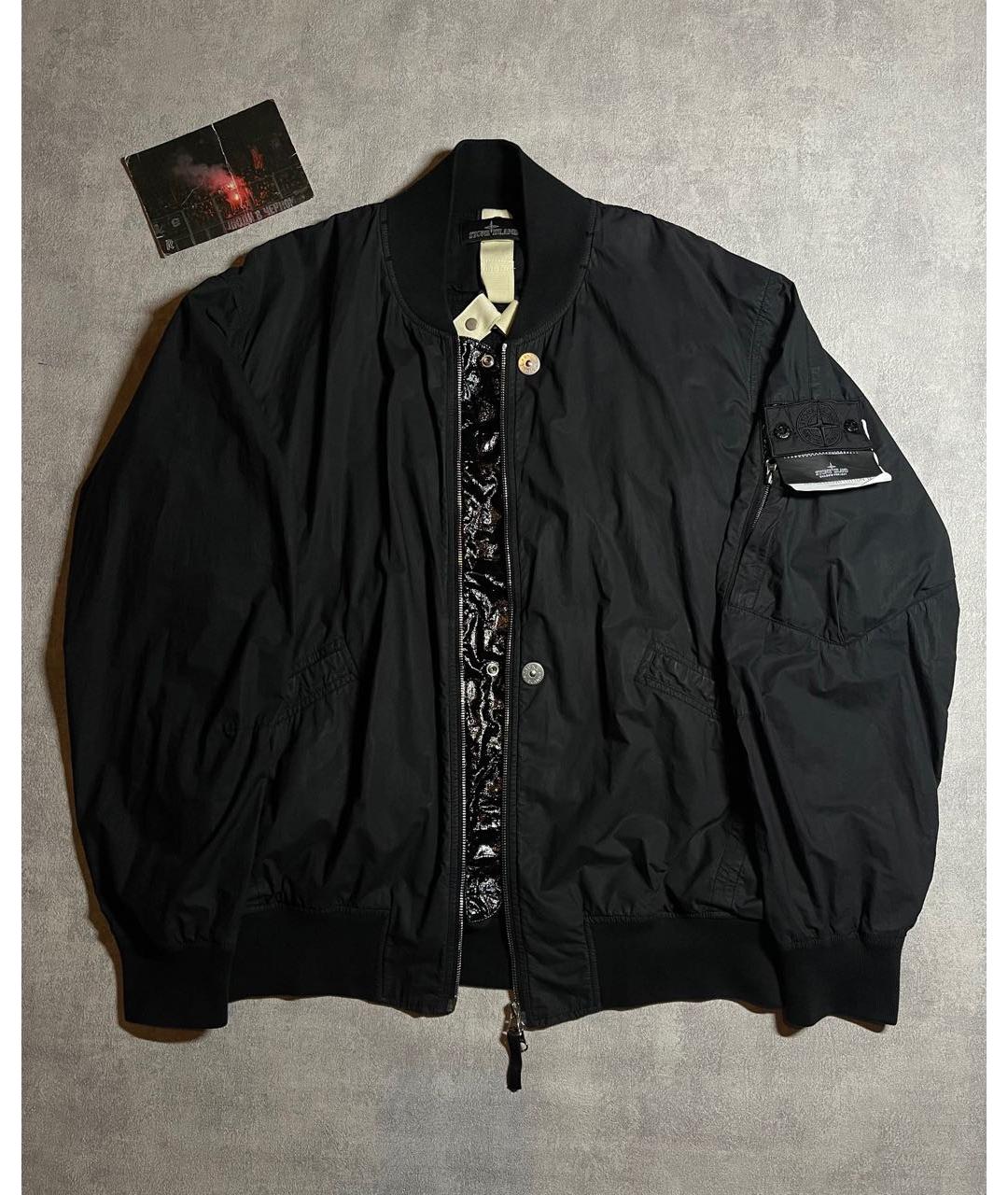 STONE ISLAND SHADOW PROJECT Черная полиуретановая куртка, фото 4