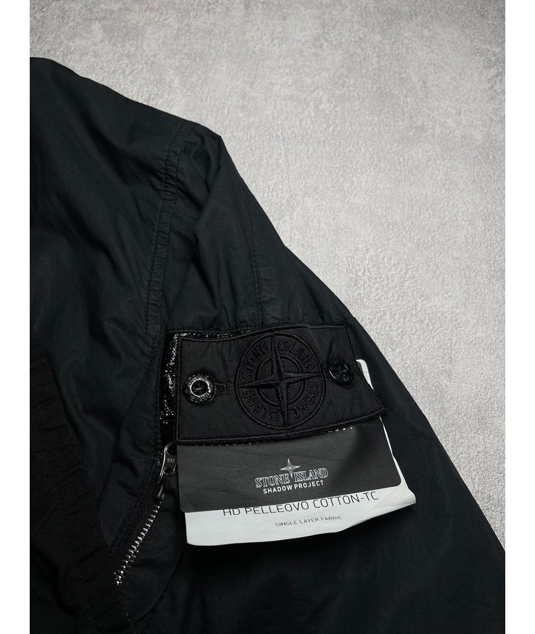 STONE ISLAND SHADOW PROJECT Черная полиуретановая куртка, фото 6