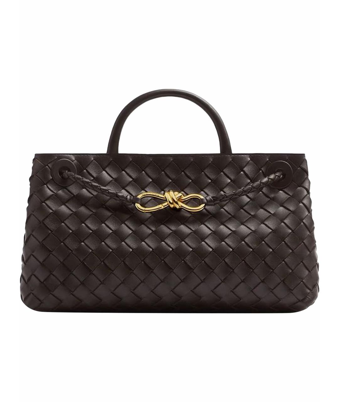 BOTTEGA VENETA Коричневая кожаная сумка через плечо, фото 1