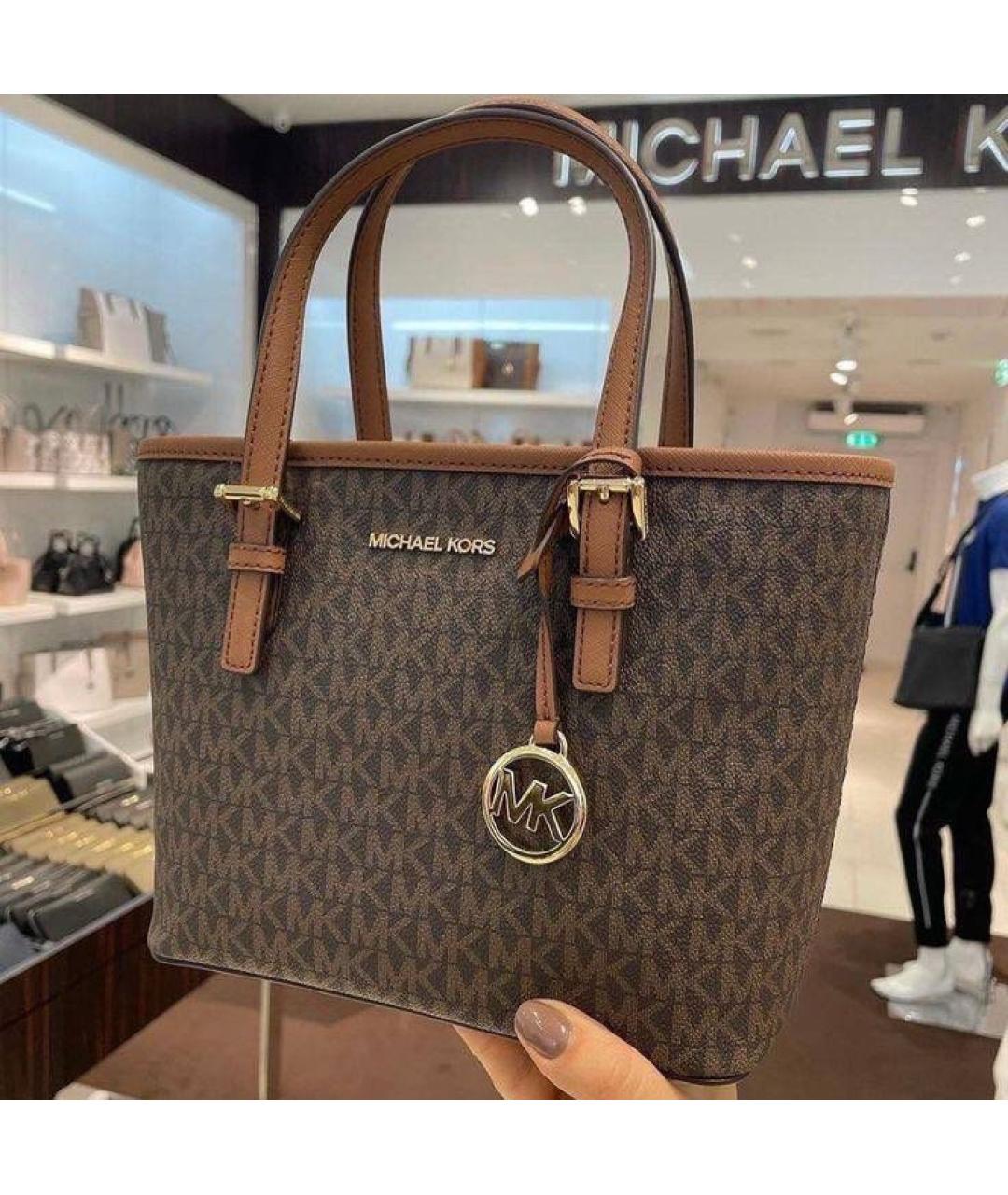 MICHAEL KORS Коричневая сумка тоут, фото 6