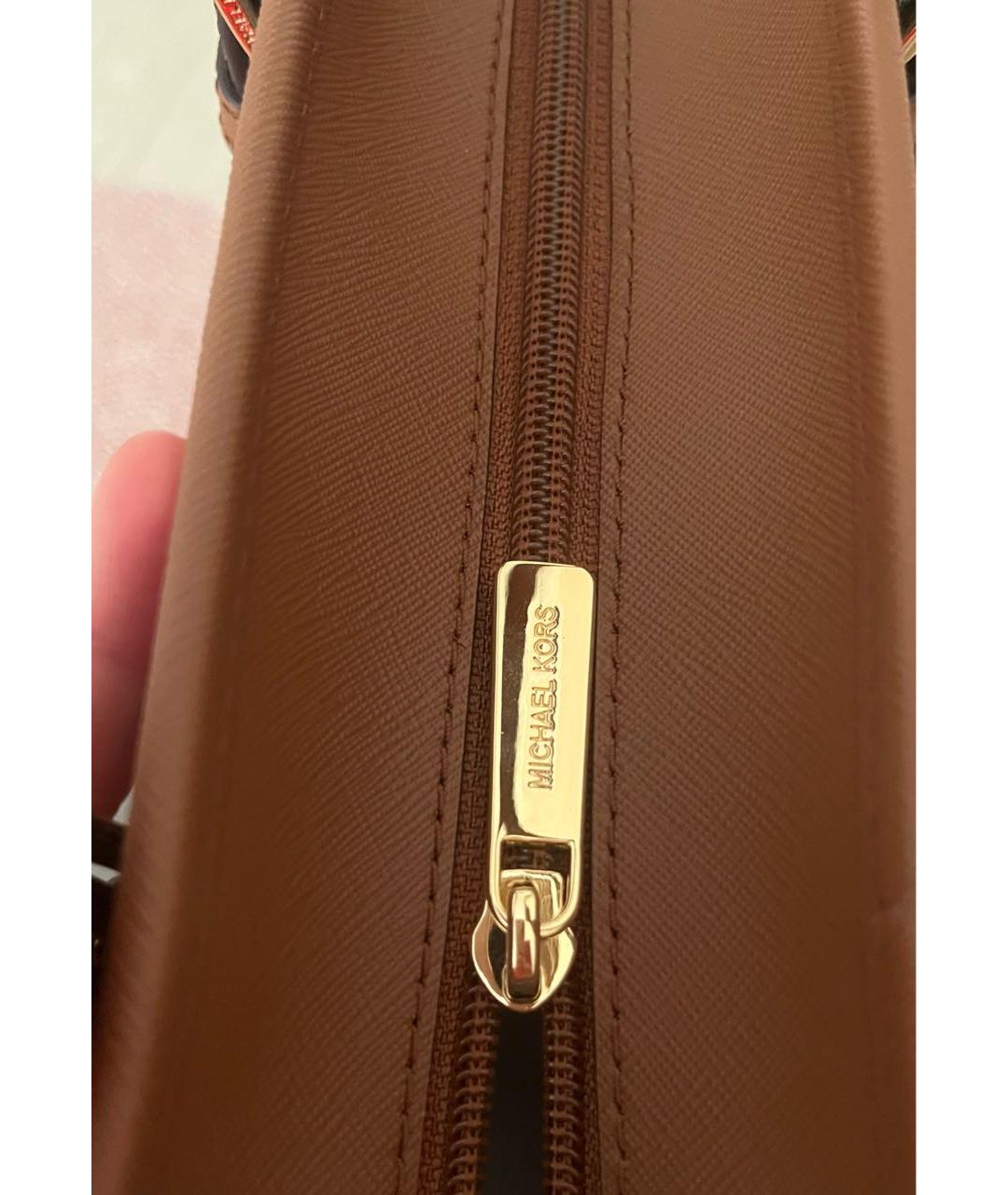 MICHAEL KORS Коричневая сумка тоут, фото 5