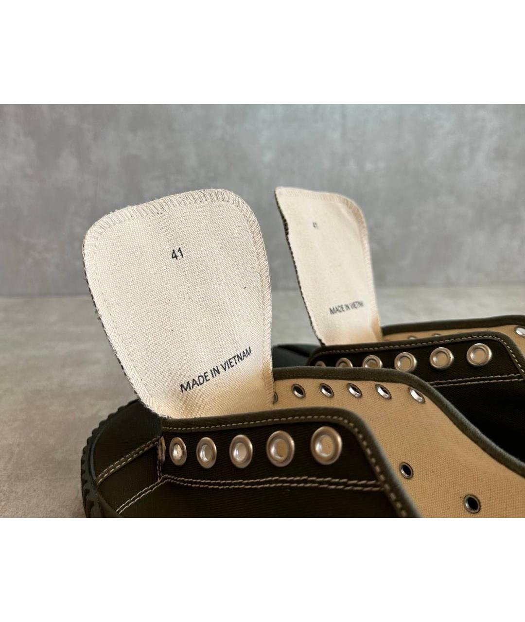 MAISON MARGIELA Зеленые кеды, фото 5
