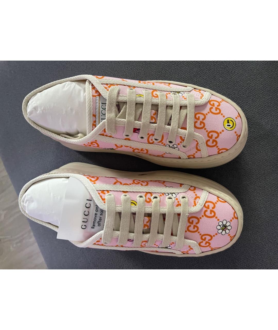 GUCCI Бежевые кеды, фото 2