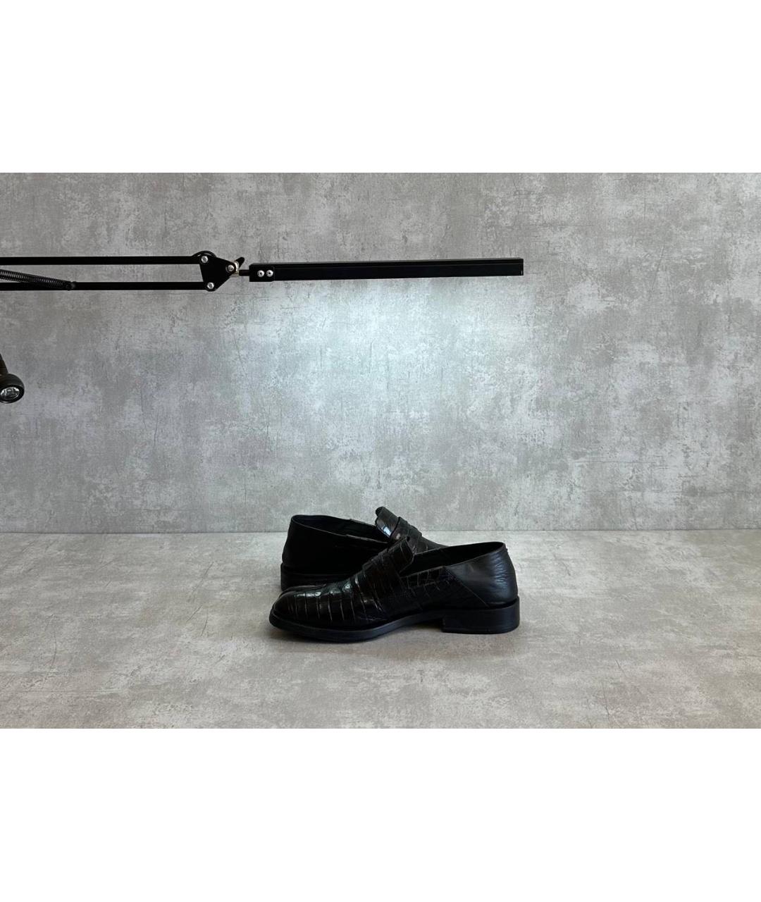 MAISON MARGIELA Черные кожаные лоферы, фото 3
