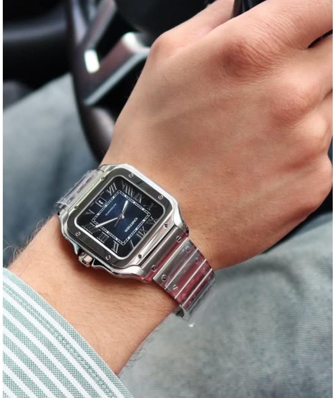 CARTIER Темно-синие часы, фото 2