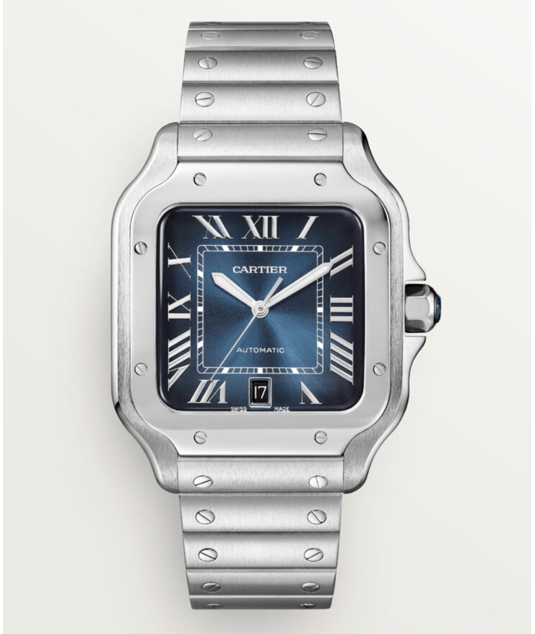 CARTIER Темно-синие часы, фото 4