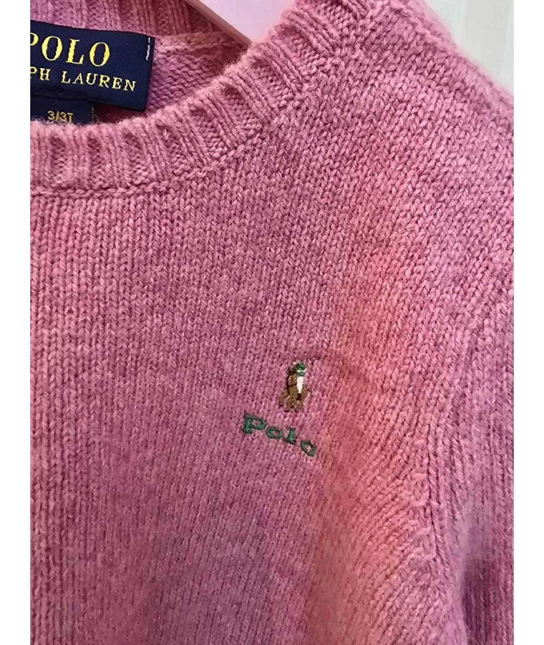 POLO RALPH LAUREN Розовая шерстяная блузка для девочек, фото 4