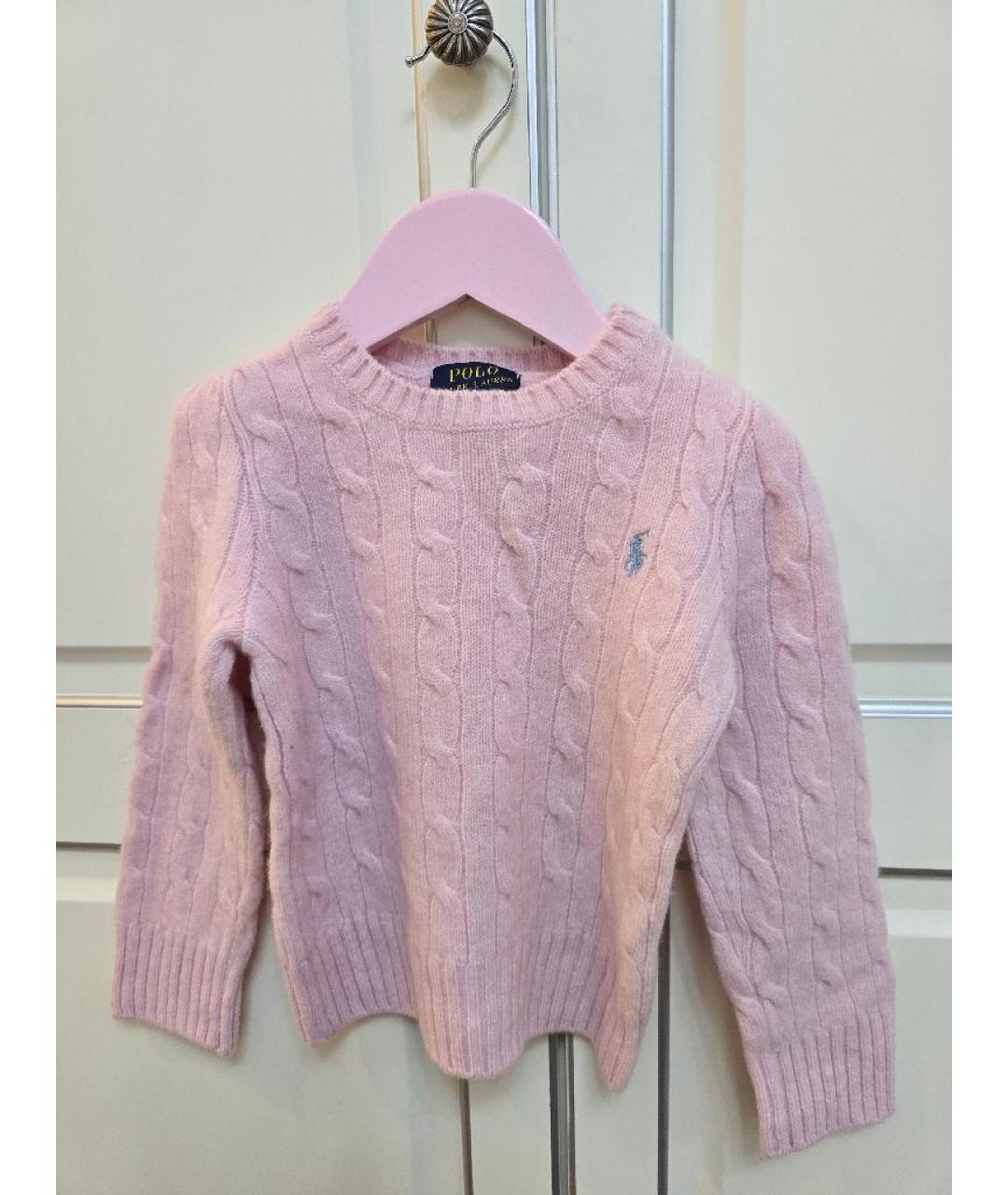 POLO RALPH LAUREN Розовая шерстяная рубашка/блузка, фото 5