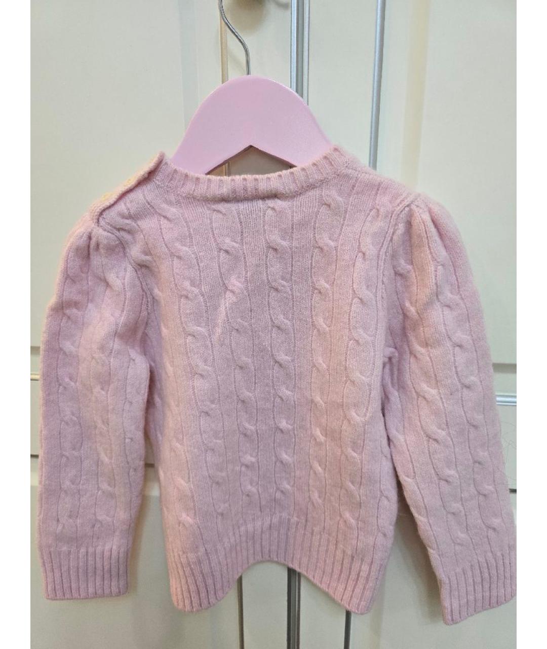 POLO RALPH LAUREN Розовая шерстяная рубашка/блузка, фото 2