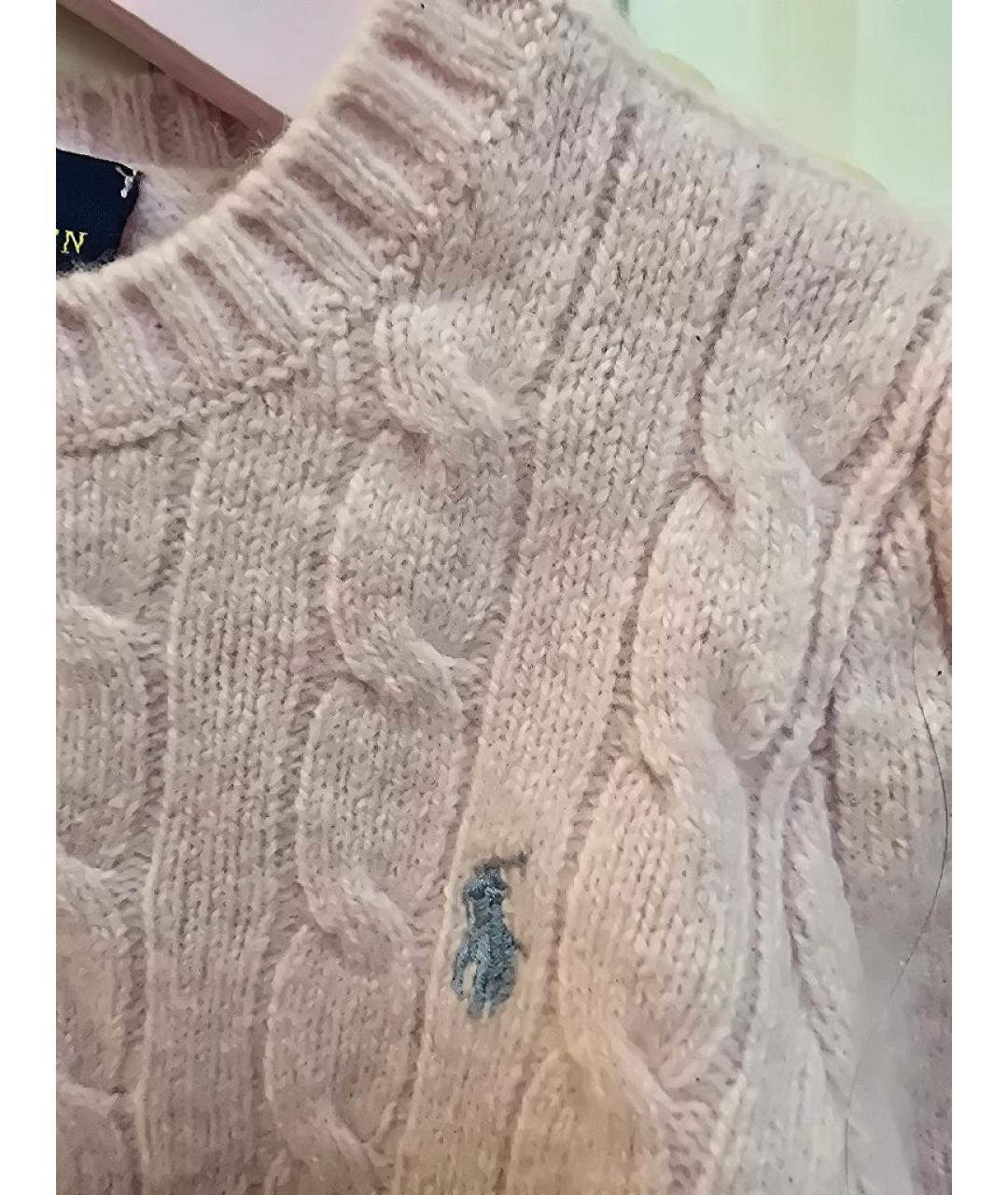 POLO RALPH LAUREN Розовая шерстяная рубашка/блузка, фото 4
